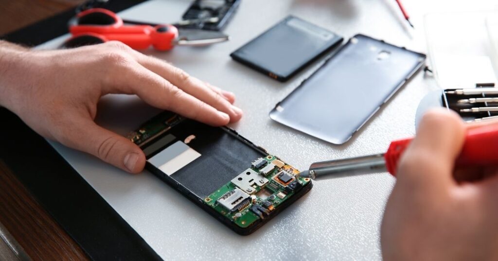 troca de peças e correções de celulares em Sorocaba